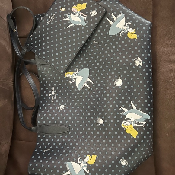 Kate Spade X Disney Alice in Wonderland Large Tote. Gently Used - Picture 2 of 7